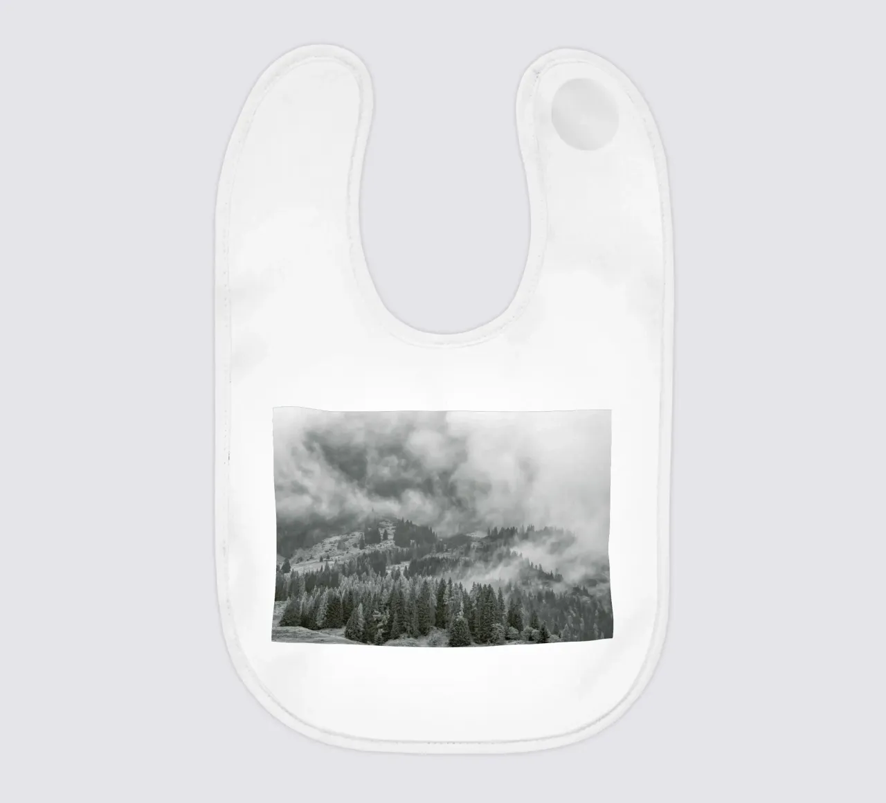 Clouds Forming 2 baby bib by Nur Mut