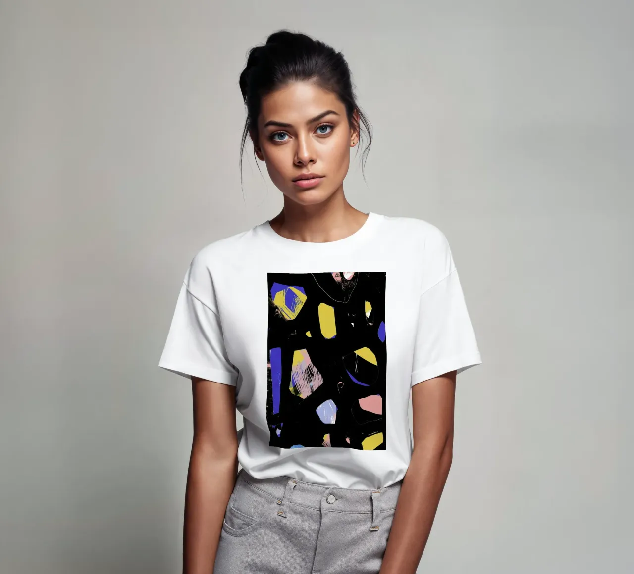 Rocks In Black T-Shirt von Jilli Darling Art