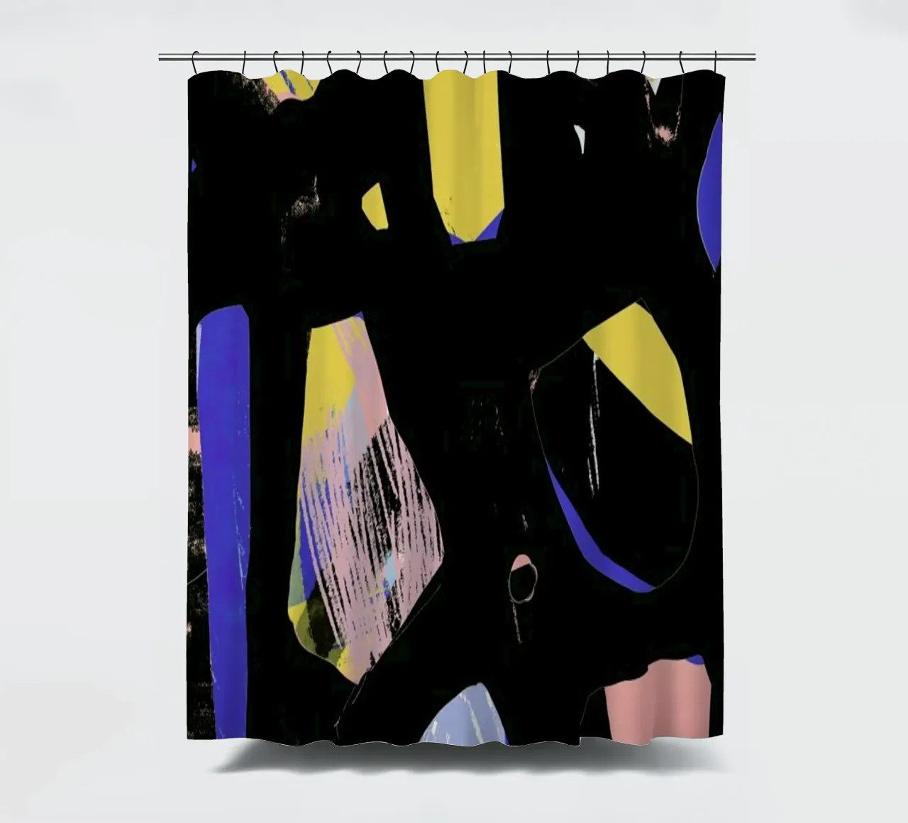 Rocks In Black Duschvorhang von Jilli Darling Art