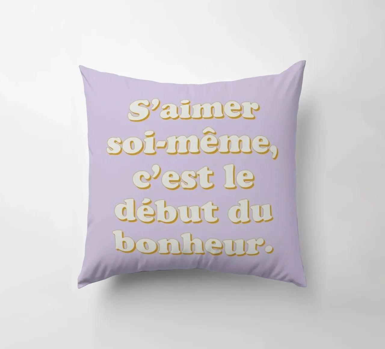 Le secret du bonheur decorative cushion by Studio One