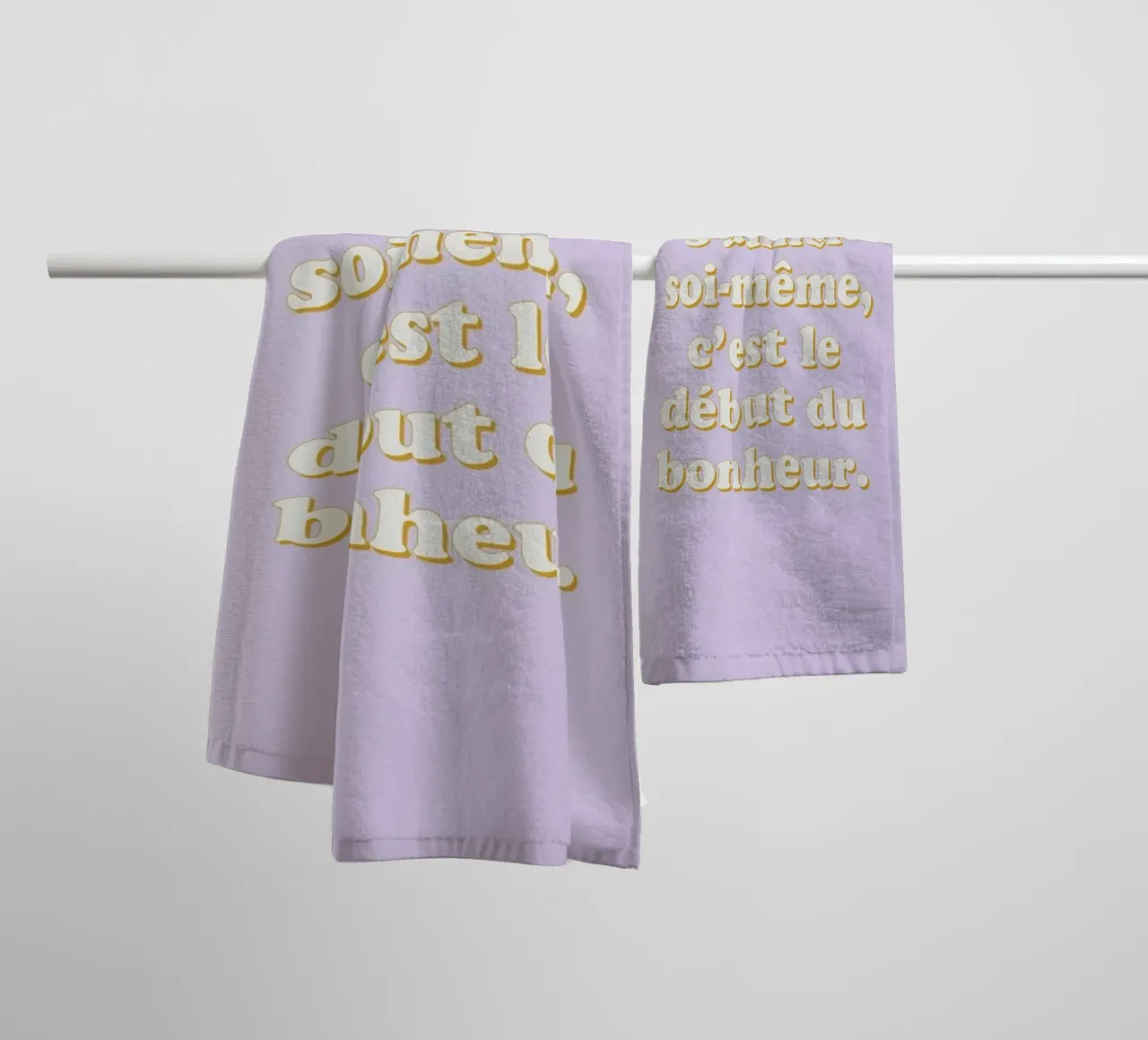 Le secret du bonheur towel by Studio One