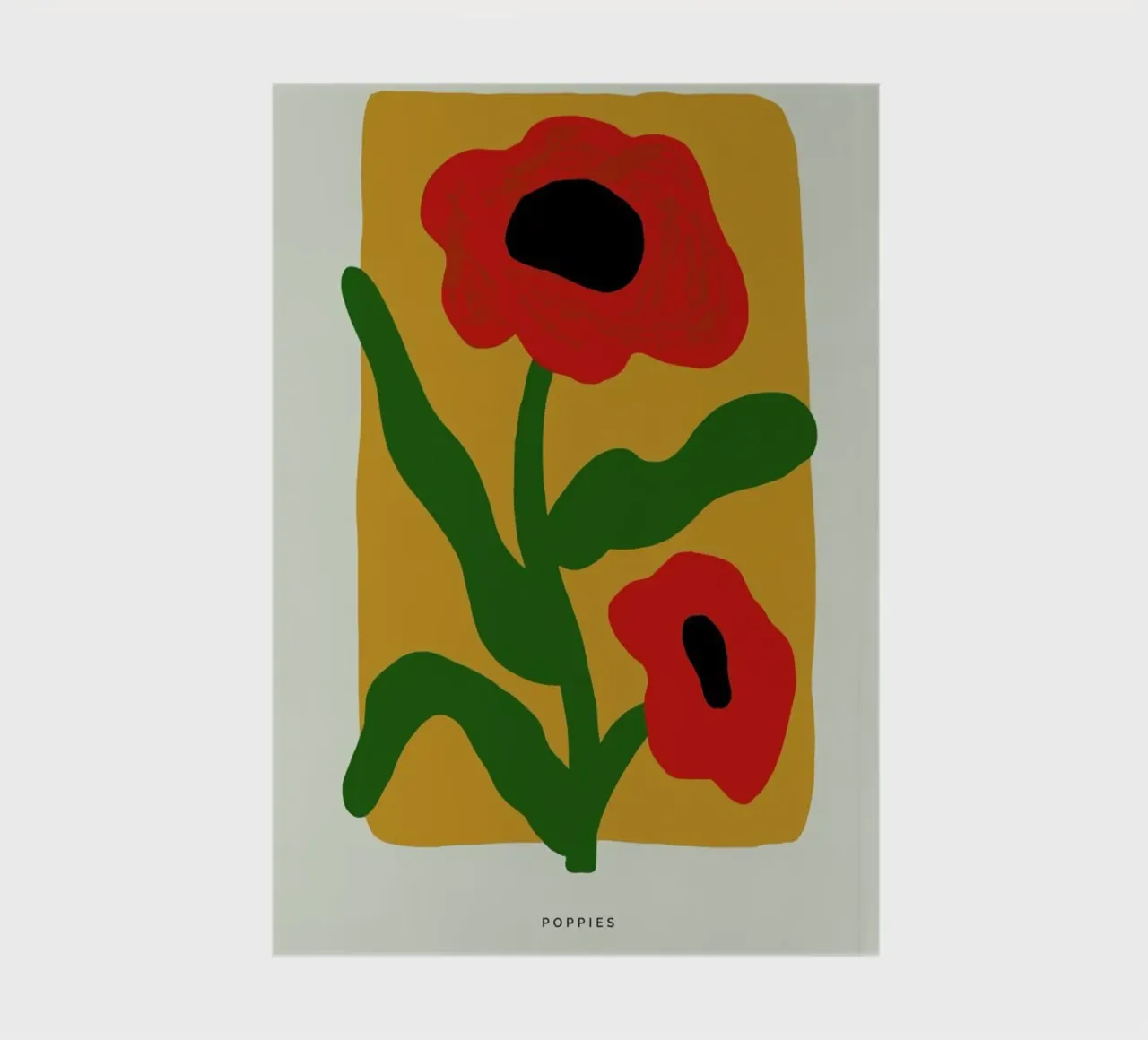 Poppies notebook by Studio One