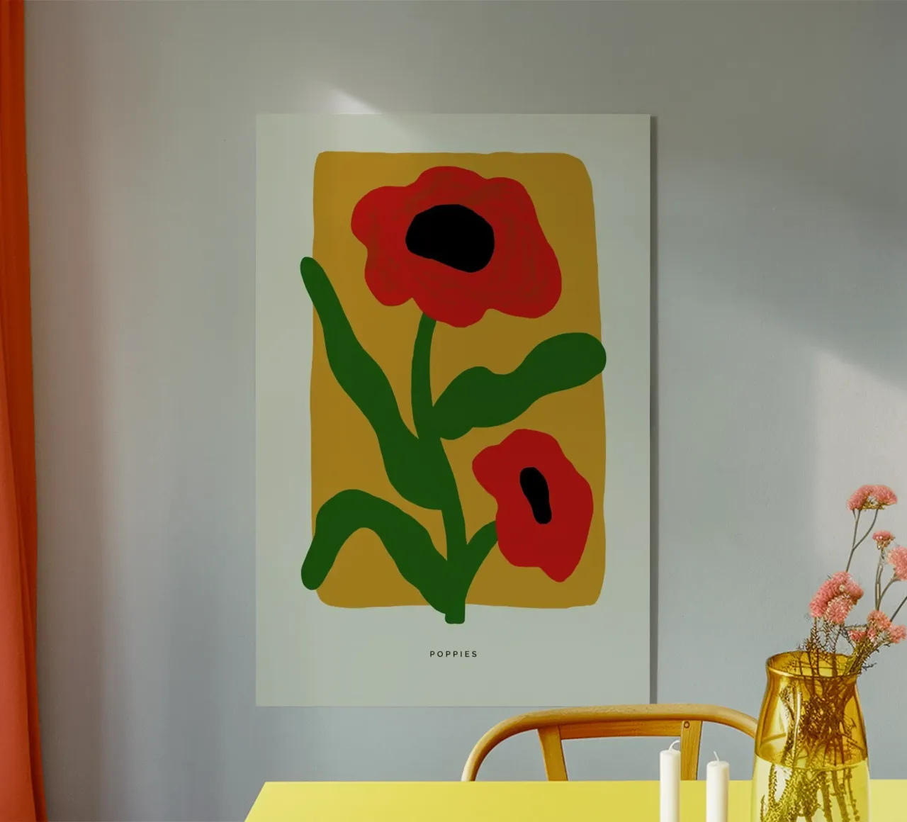 Poppies acrylic glass by Studio One