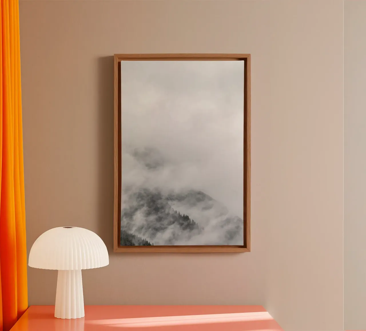 Just A Glimpse 4 tela con Cornice a cassetta da Nur Mut
