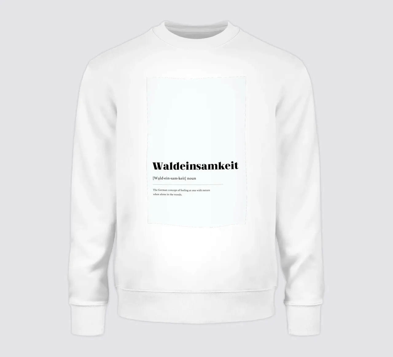 Waldeinsamkeit felpa da daylight design studio