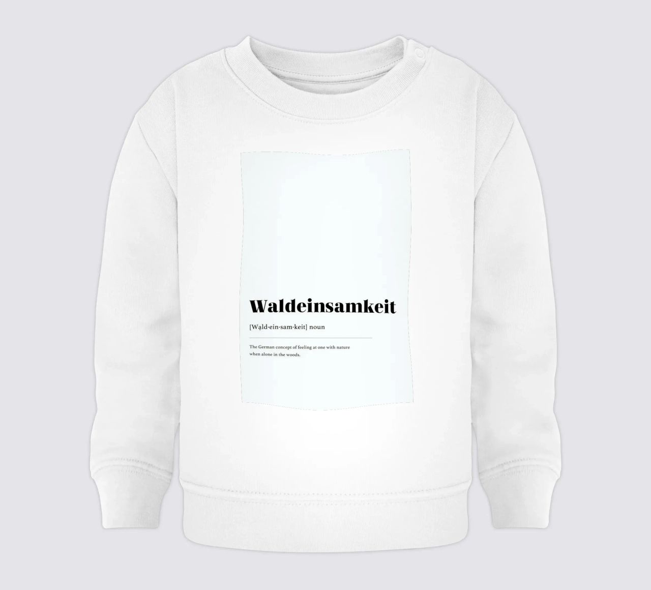 Waldeinsamkeit felpa neonato da daylight design studio