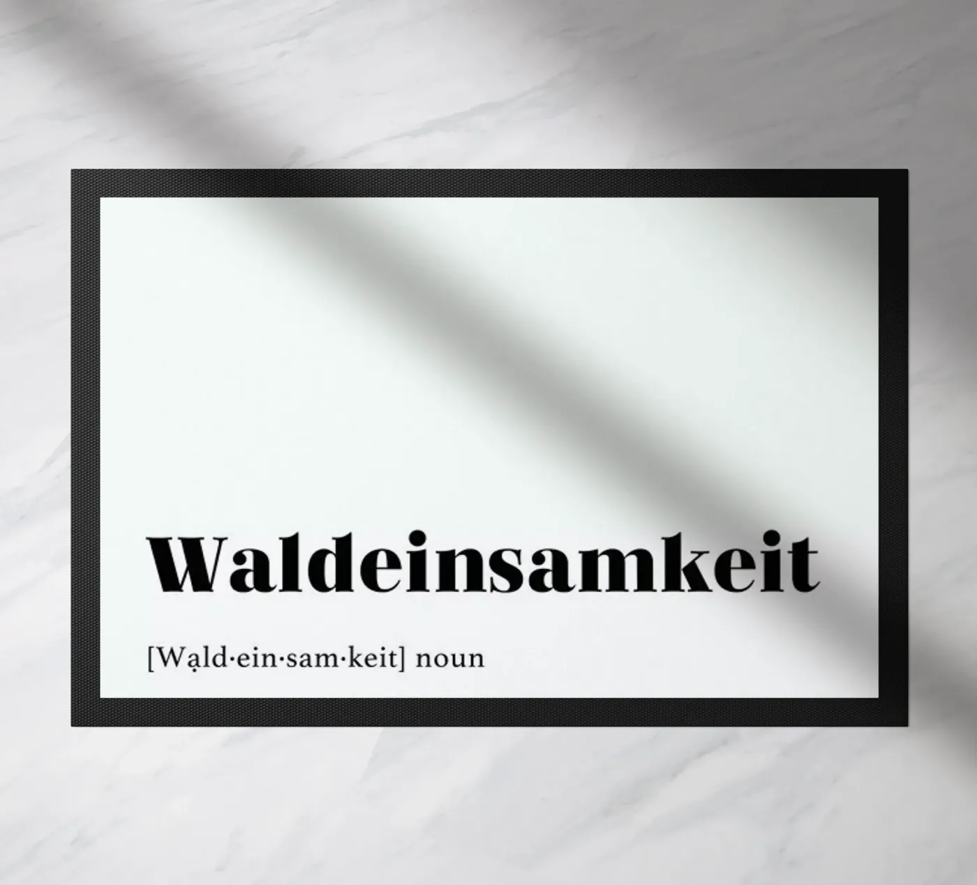Waldeinsamkeit deurmat van daylight design studio