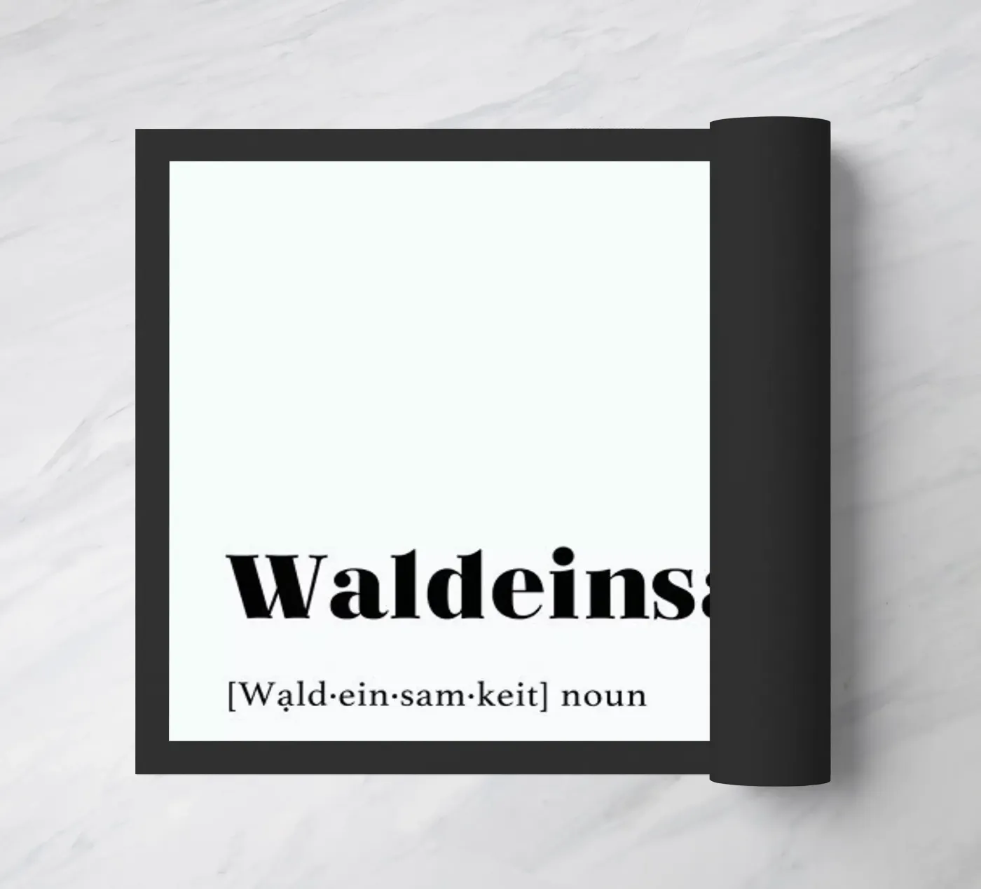 Waldeinsamkeit deurmat van daylight design studio