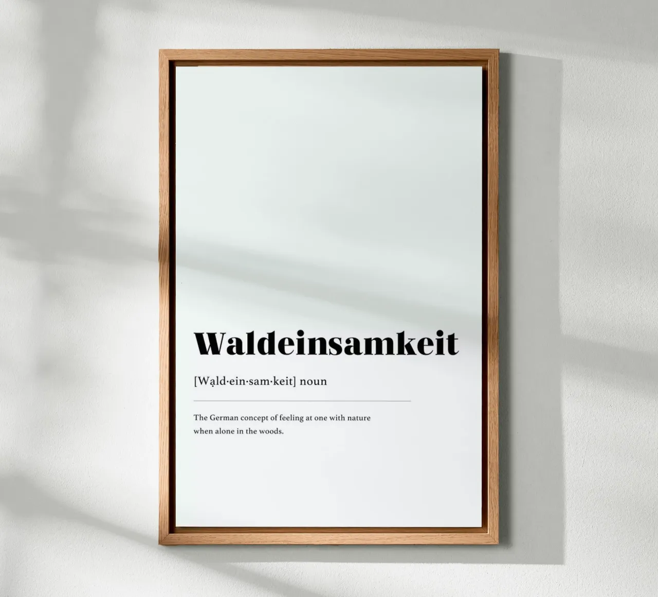 Waldeinsamkeit tela con Cornice a cassetta da daylight design studio