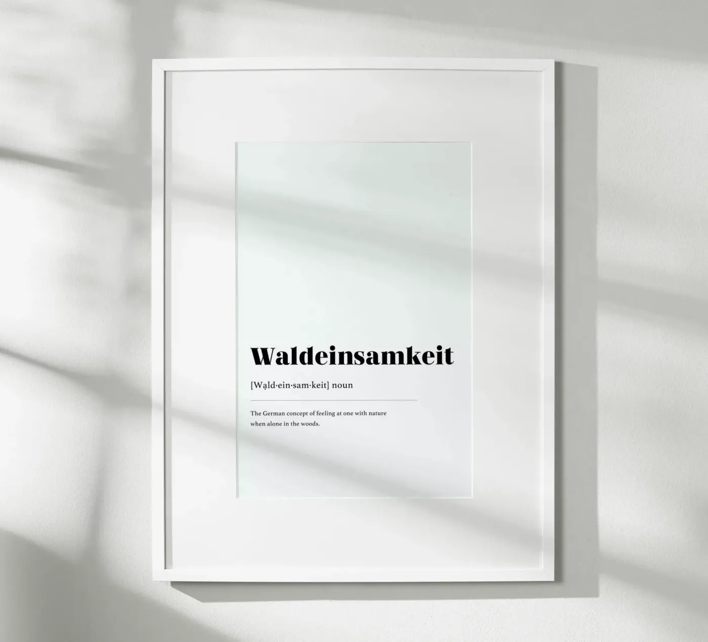 Waldeinsamkeit poster da daylight design studio