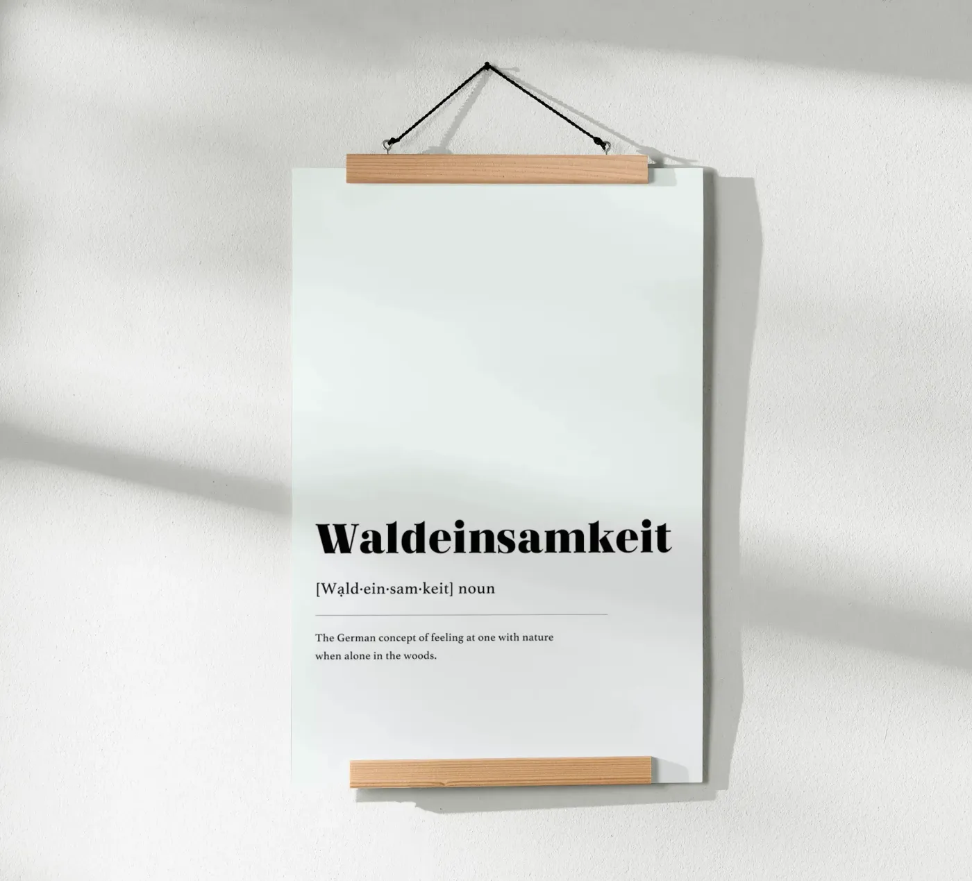 Waldeinsamkeit poster da daylight design studio