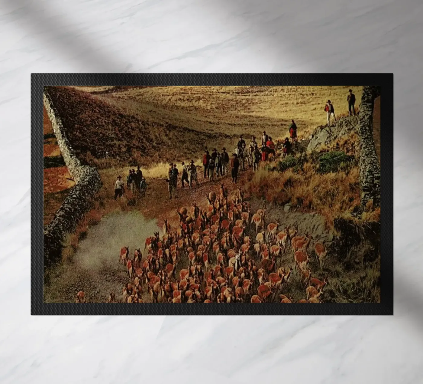 Alpacalypse doormat by Jesse Treece