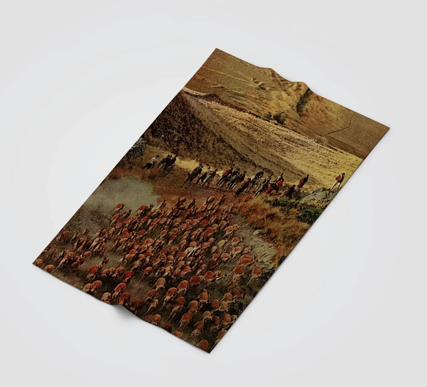 Alpacalypse fleece blanket by Jesse Treece