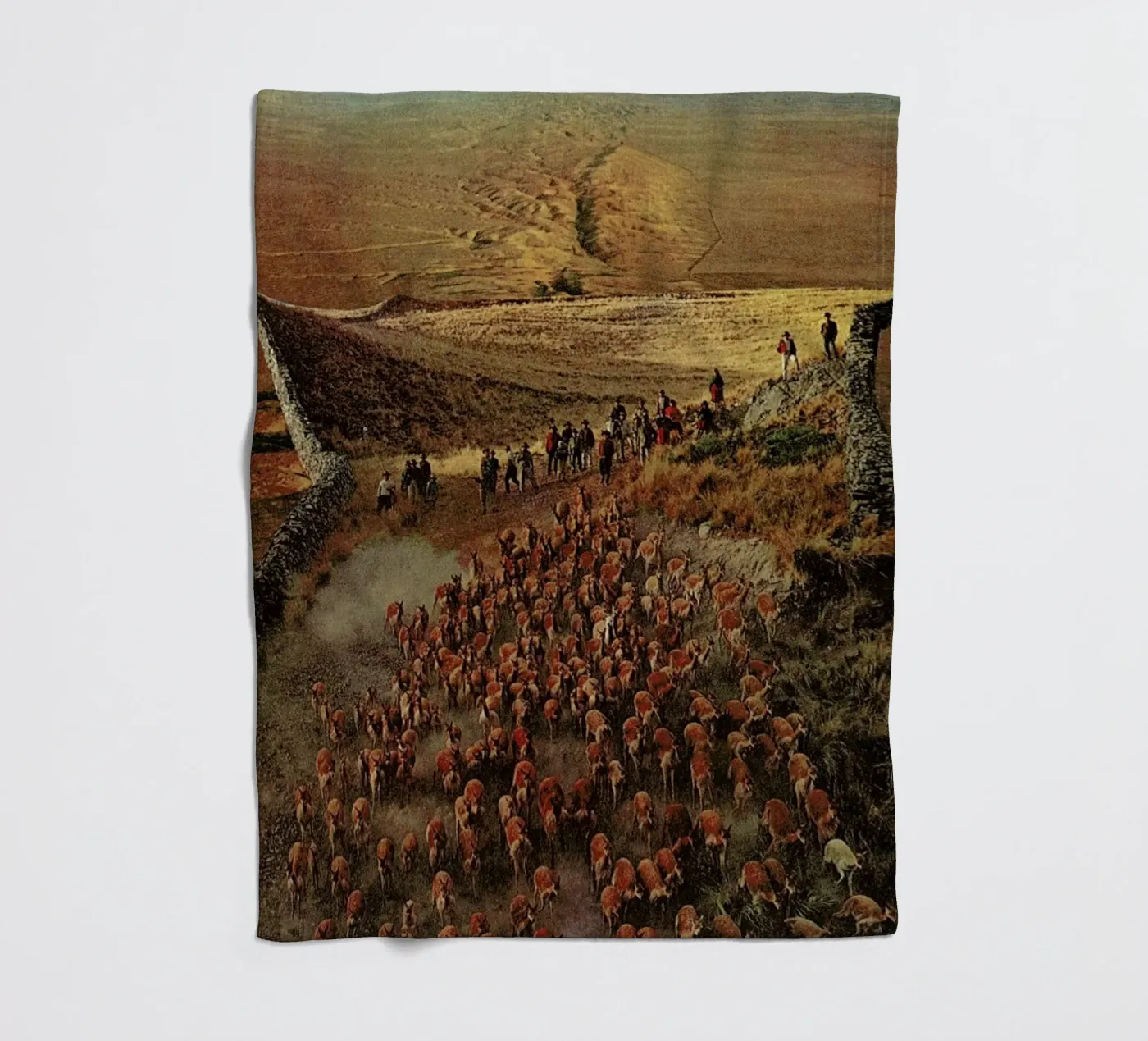 Alpacalypse fleece blanket by Jesse Treece