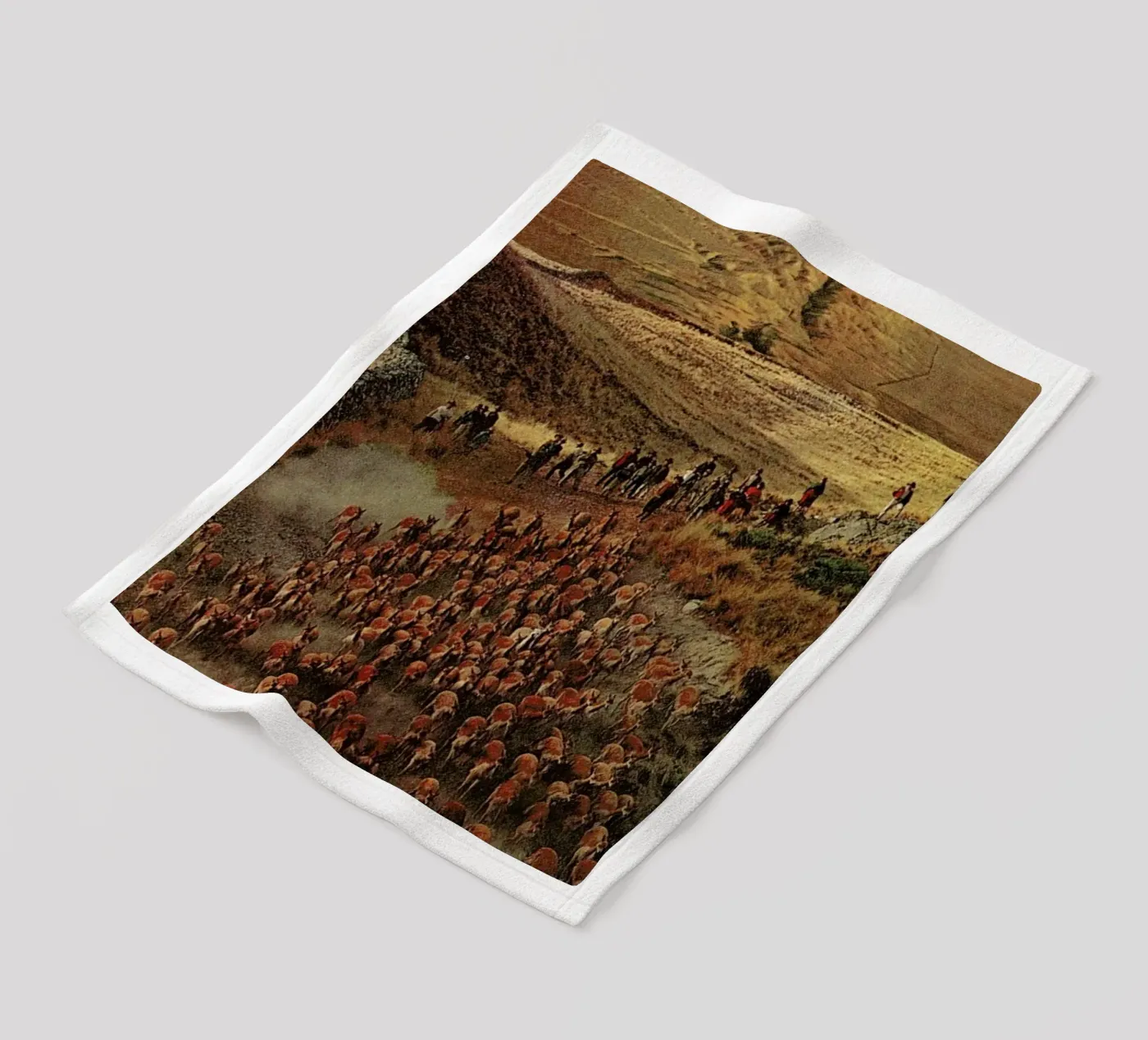 Alpacalypse fleece blanket by Jesse Treece