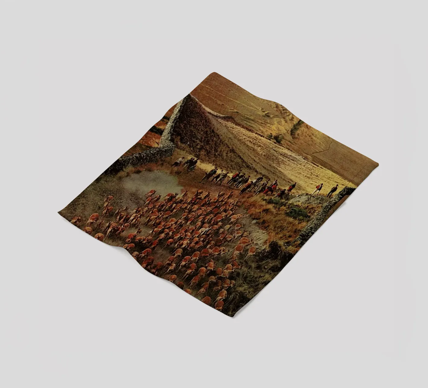 Alpacalypse fleece blanket by Jesse Treece