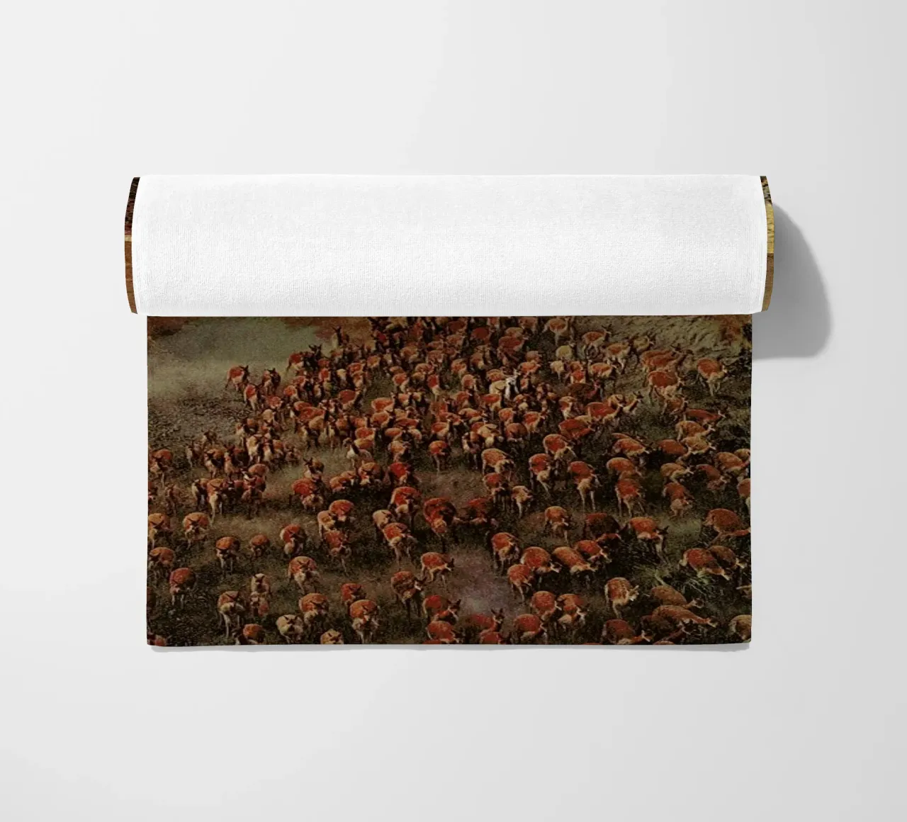 Alpacalypse beach towel by Jesse Treece