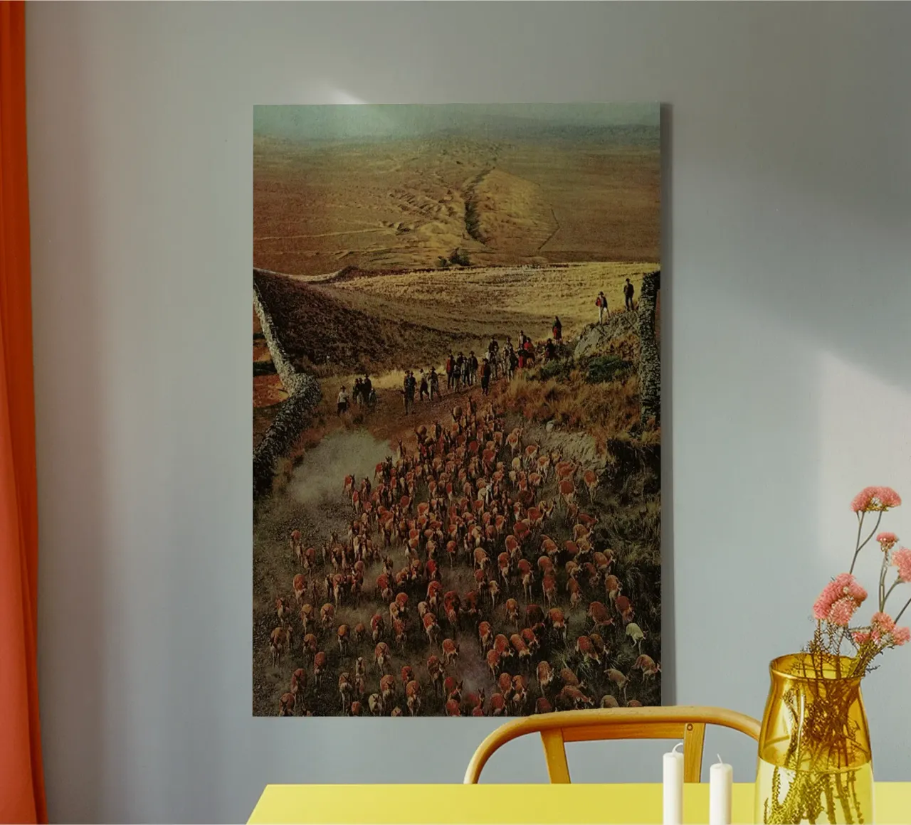 Alpacalypse canvas with Floater frame by Jesse Treece