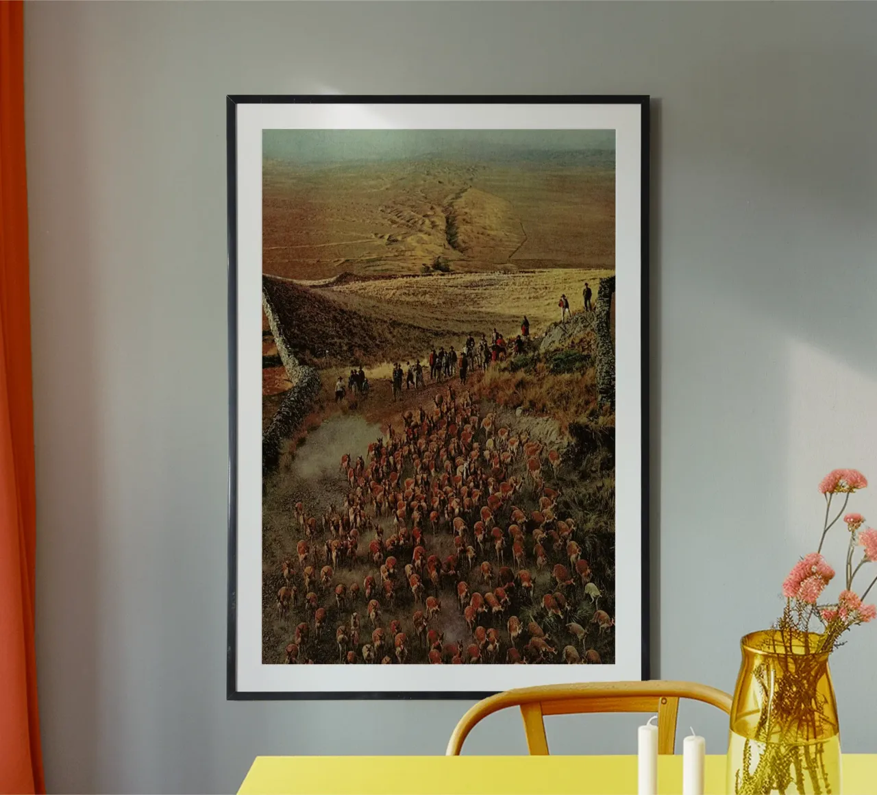 Alpacalypse poster con telaio in alluminio da Jesse Treece