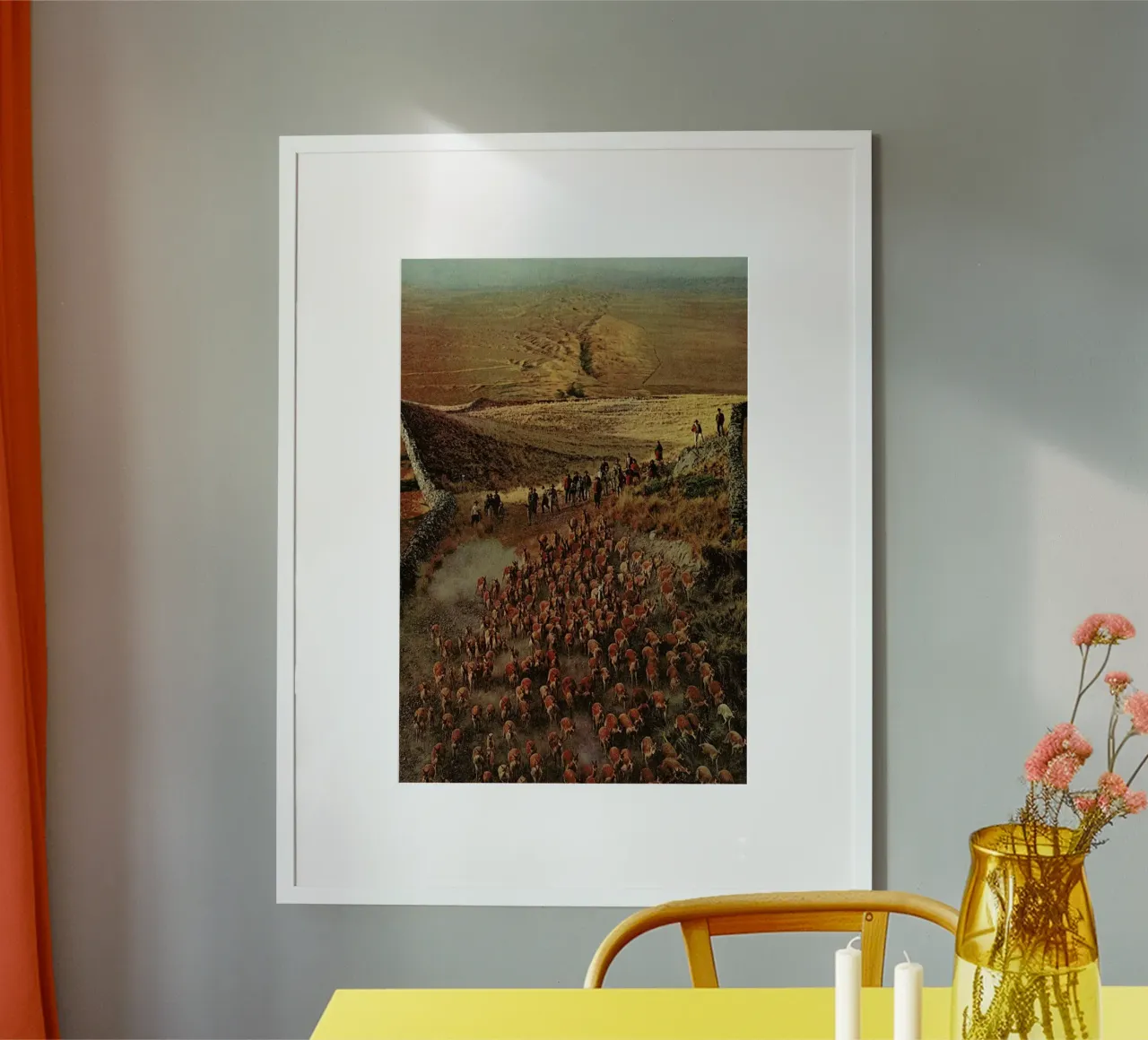 Alpacalypse poster con telaio in alluminio da Jesse Treece