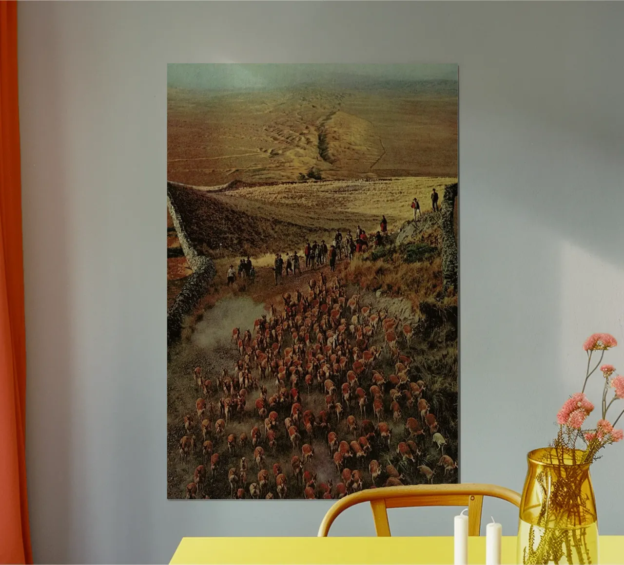 Alpacalypse poster con telaio in alluminio da Jesse Treece