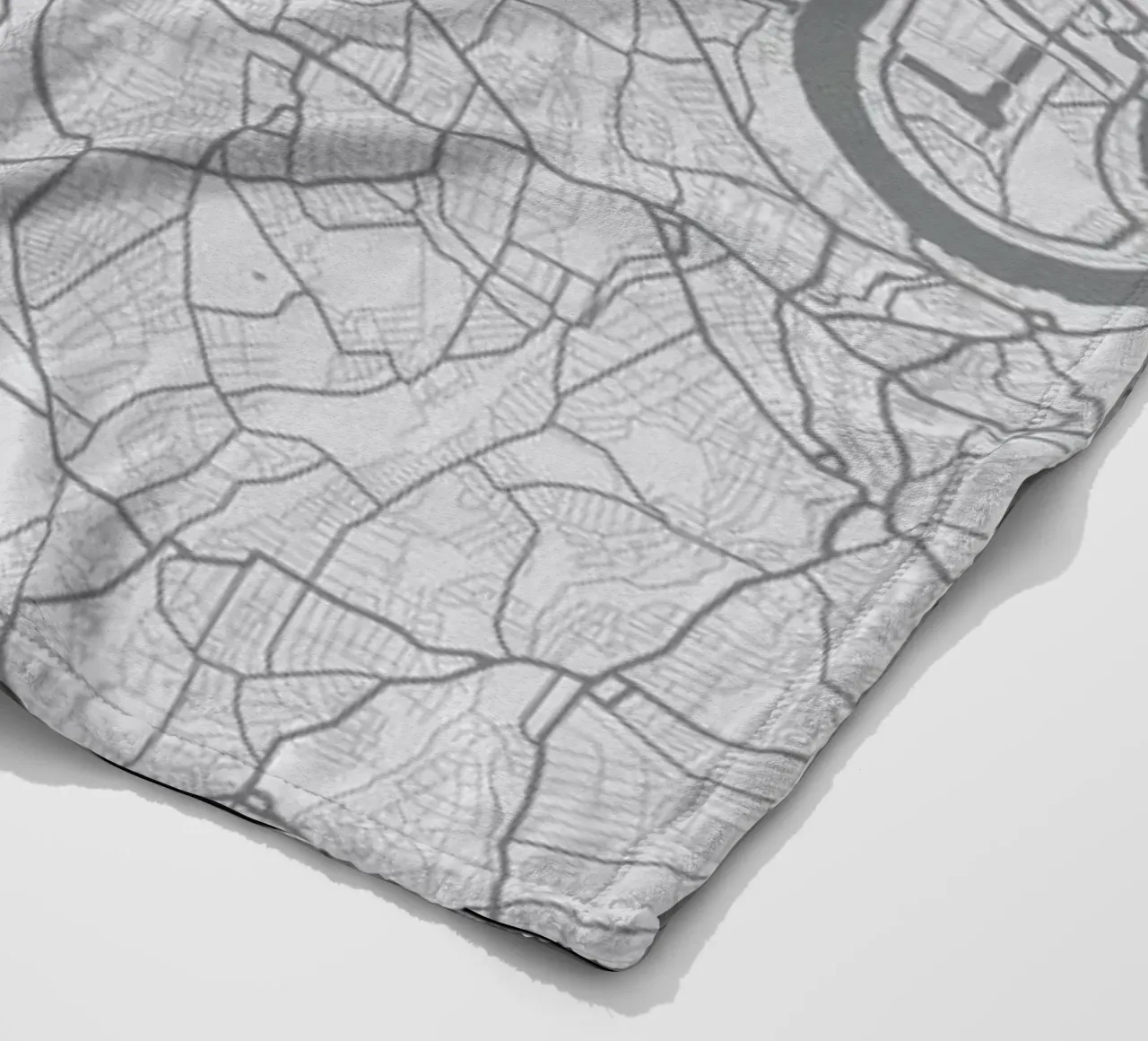 London Minimalist Map coperta in pile da Florent Bodart