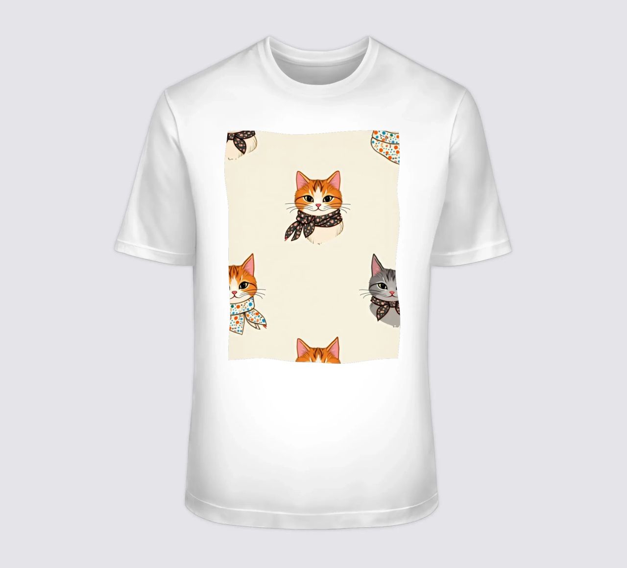Gatti colorati con sciarpe dal design stravagante t-shirt da DesignDoodle
