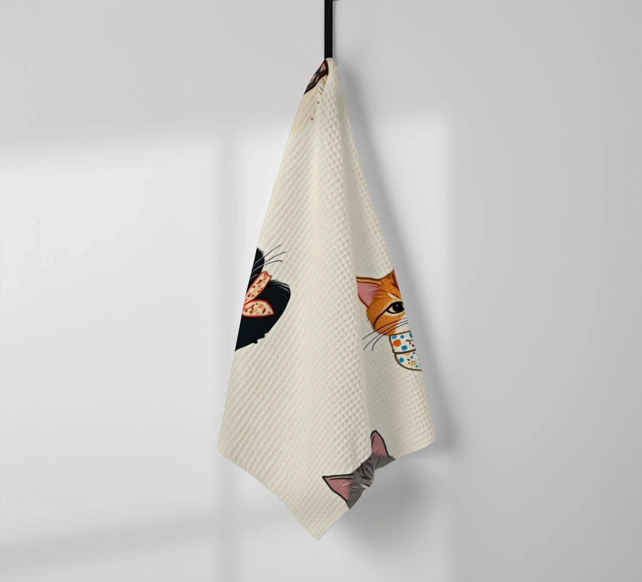 Gatti colorati con sciarpe dal design stravagante canovaccio da cucina da DesignDoodle