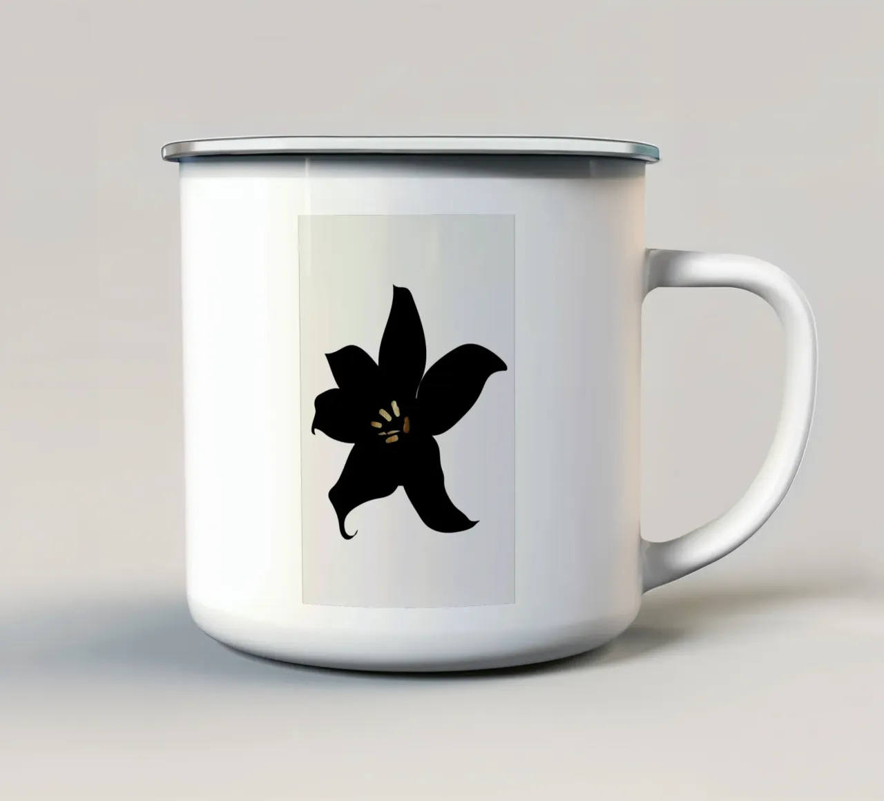 Dark Orchid tazza in smalto da Kubistika