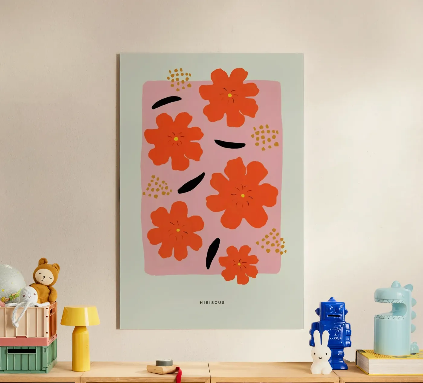 Hibiscus Acryl-Glas von Studio One