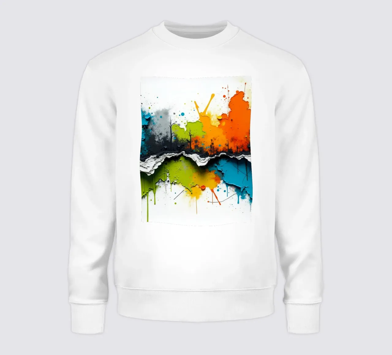 L'arte astratta vibrante è caratterizzata da colori e texture vivaci. felpa da DesignDoodle