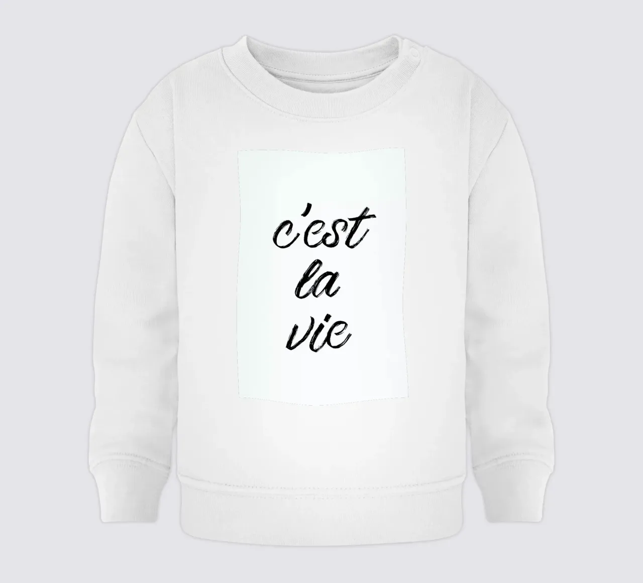 C'est la vie felpa neonato da typed