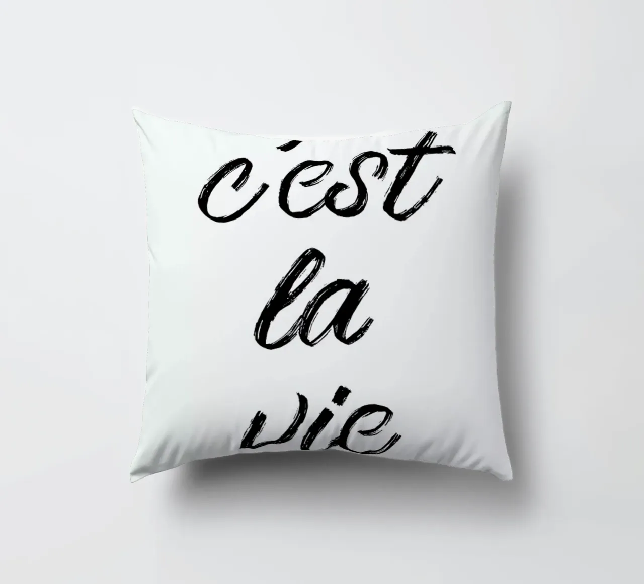 C'est la vie cuscino da typed