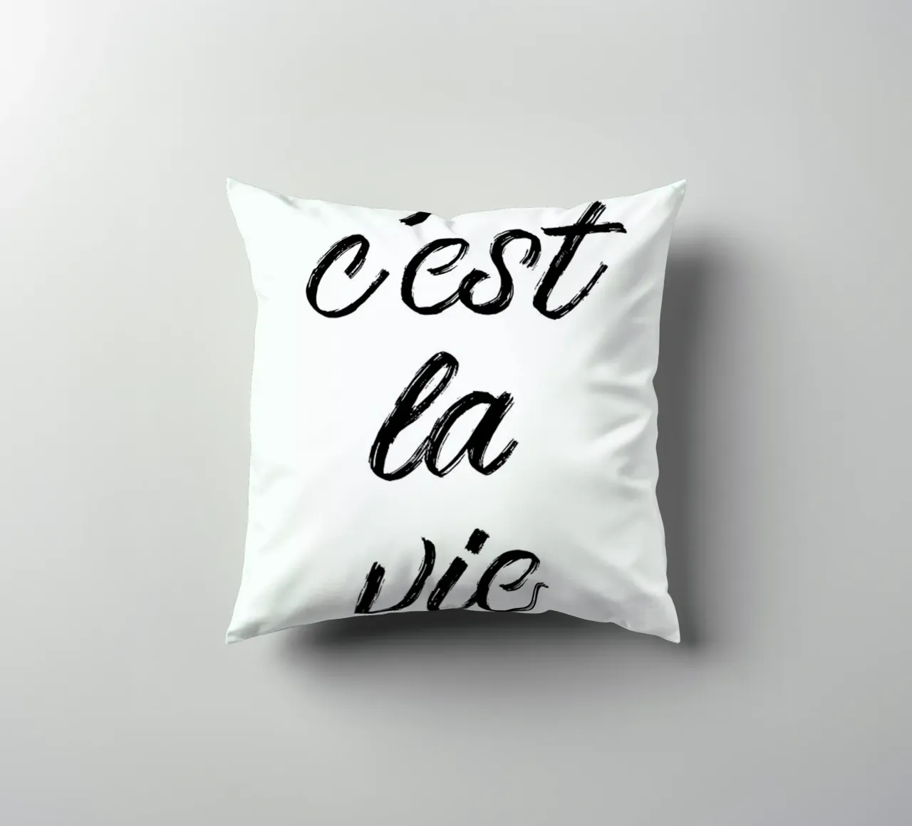 C'est la vie cuscino da typed