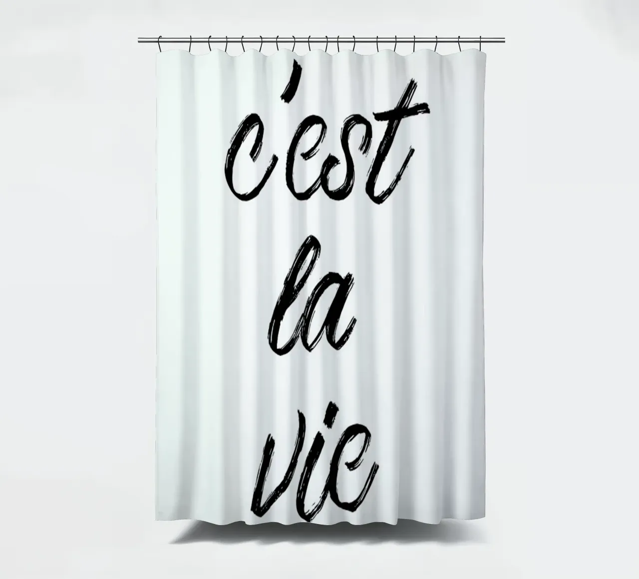 C'est la vie tenda da doccia da typed