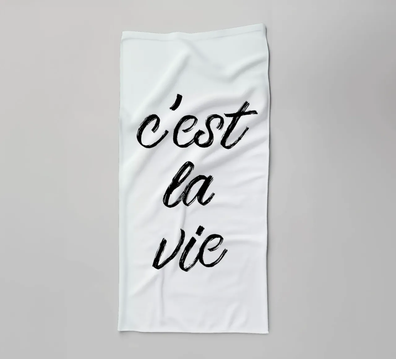 C'est la vie asciugamano da bagno da typed