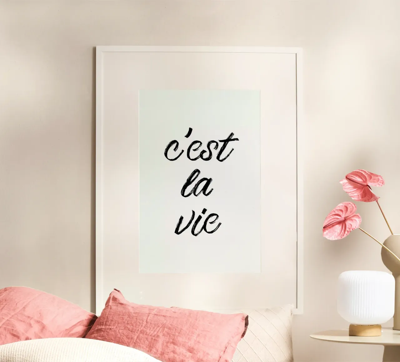 C'est la vie carta hahnemühle da typed