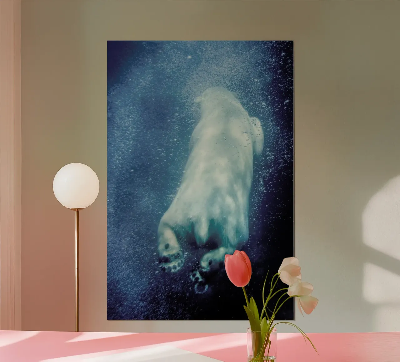 Polar Explorer poster con telaio in alluminio da Natural Kingdom