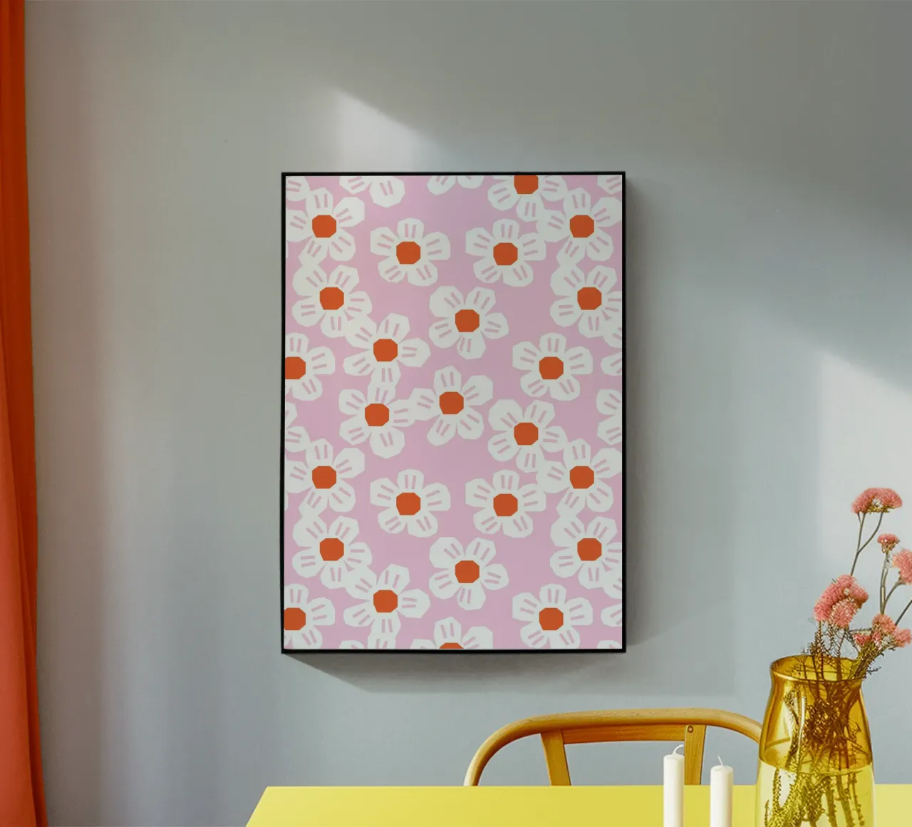 Große Blumen Rosa plexiglass da Lisa Jasmin Bauer