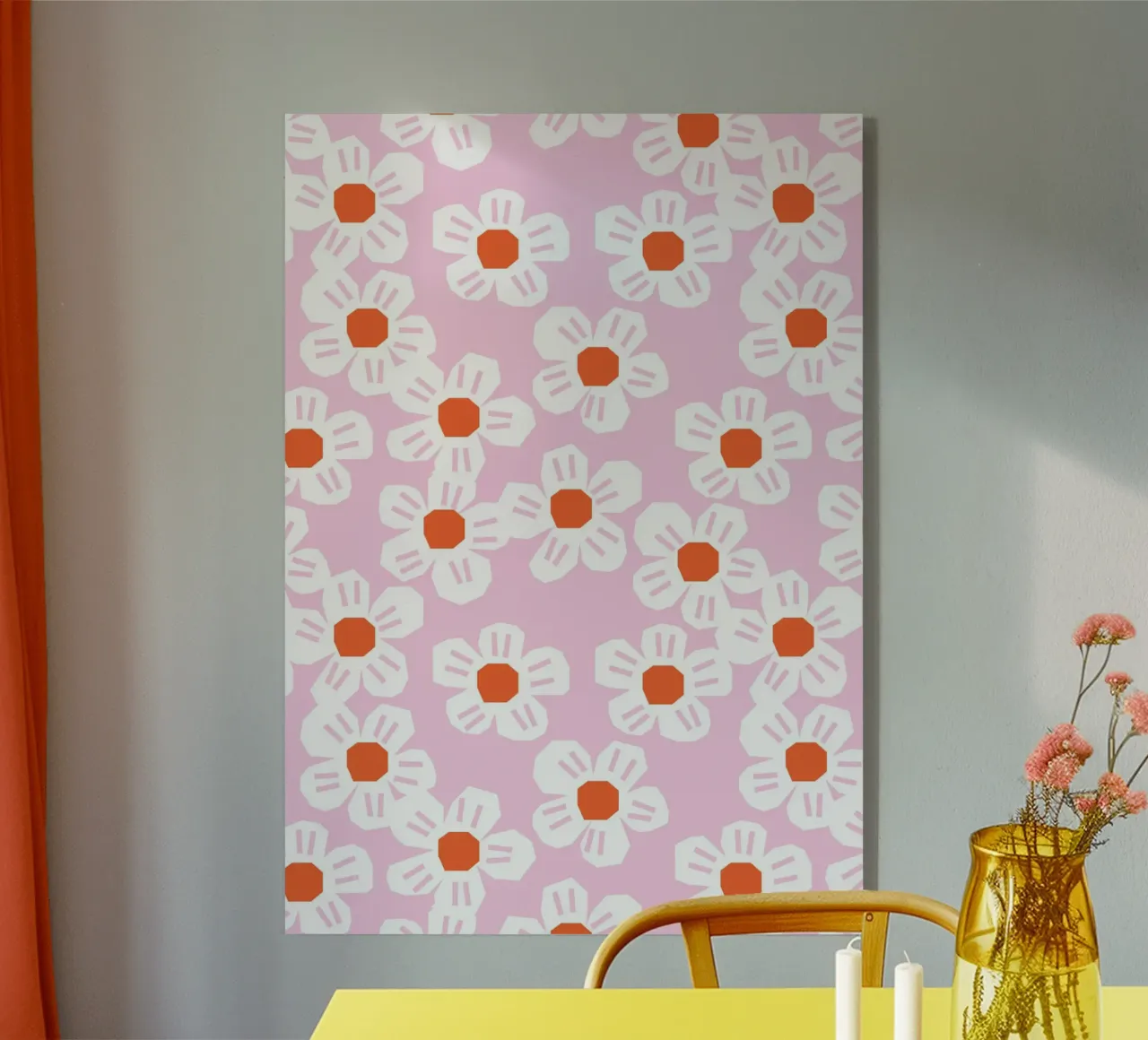 Große Blumen Rosa plexiglass da Lisa Jasmin Bauer