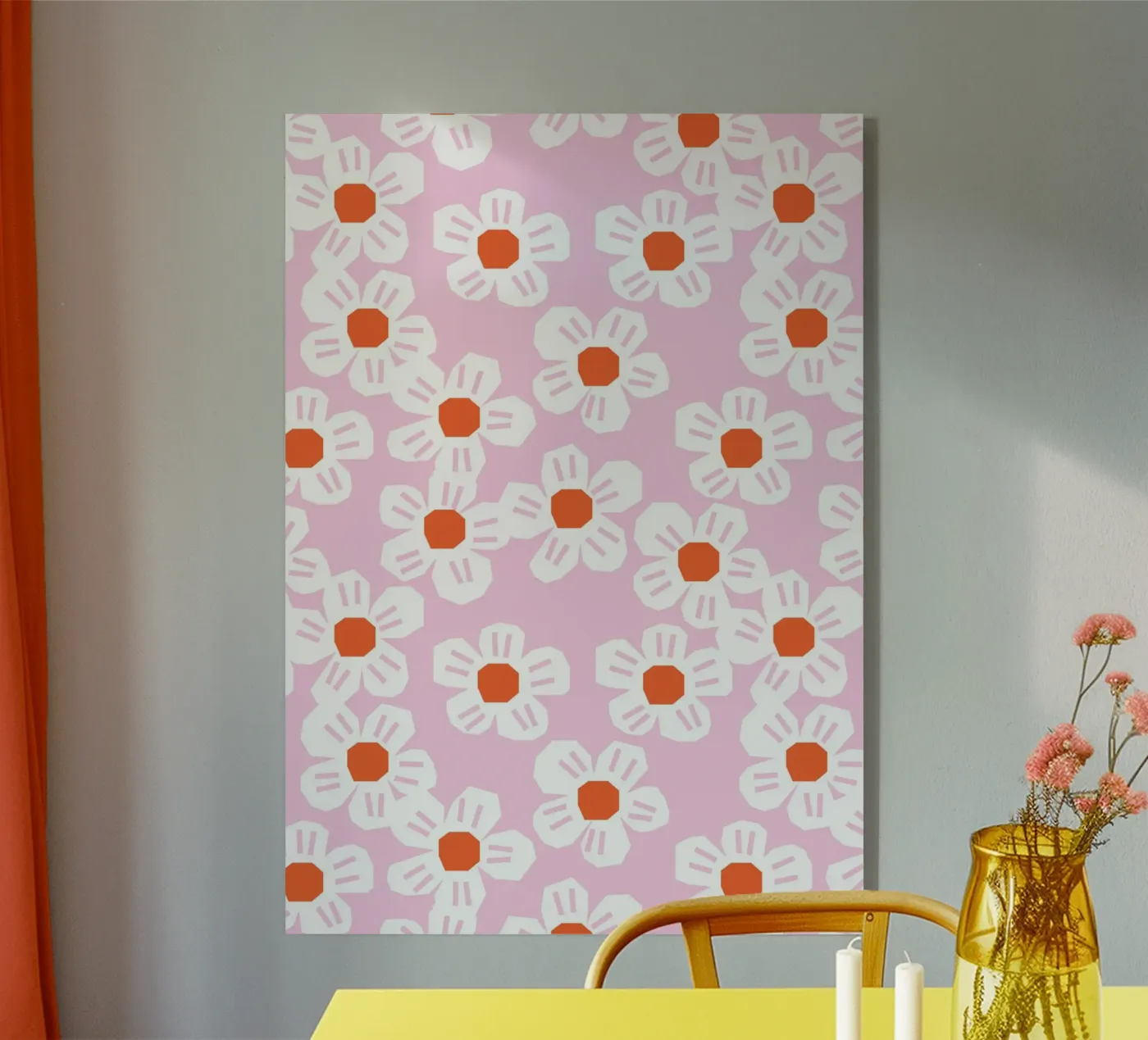 Große Blumen Rosa plexiglass da Lisa Jasmin Bauer