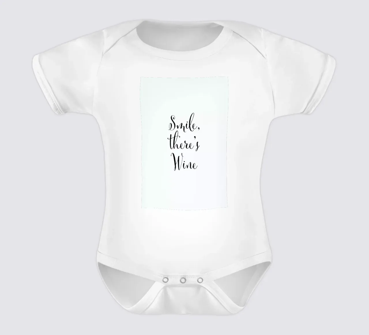 Smile there's Wine body neonato maniche corte da Ayleen
