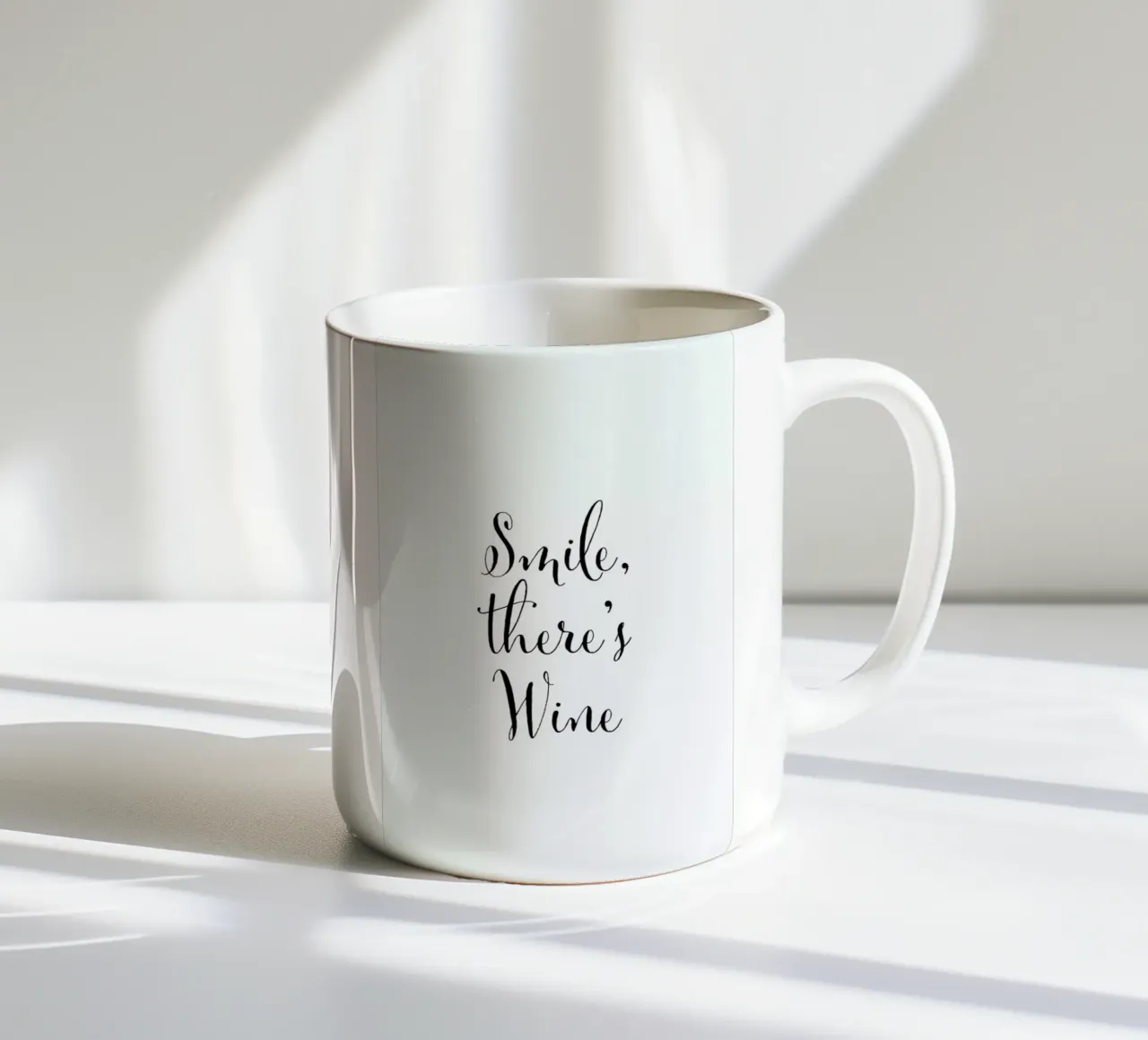 Smile there's Wine tazza in ceramica da Ayleen