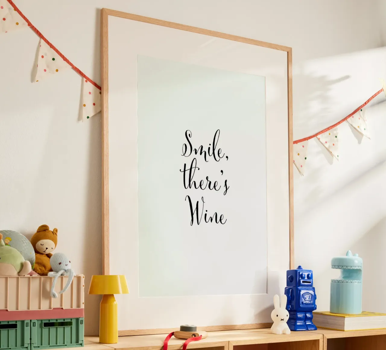 Smile there's Wine poster da Ayleen