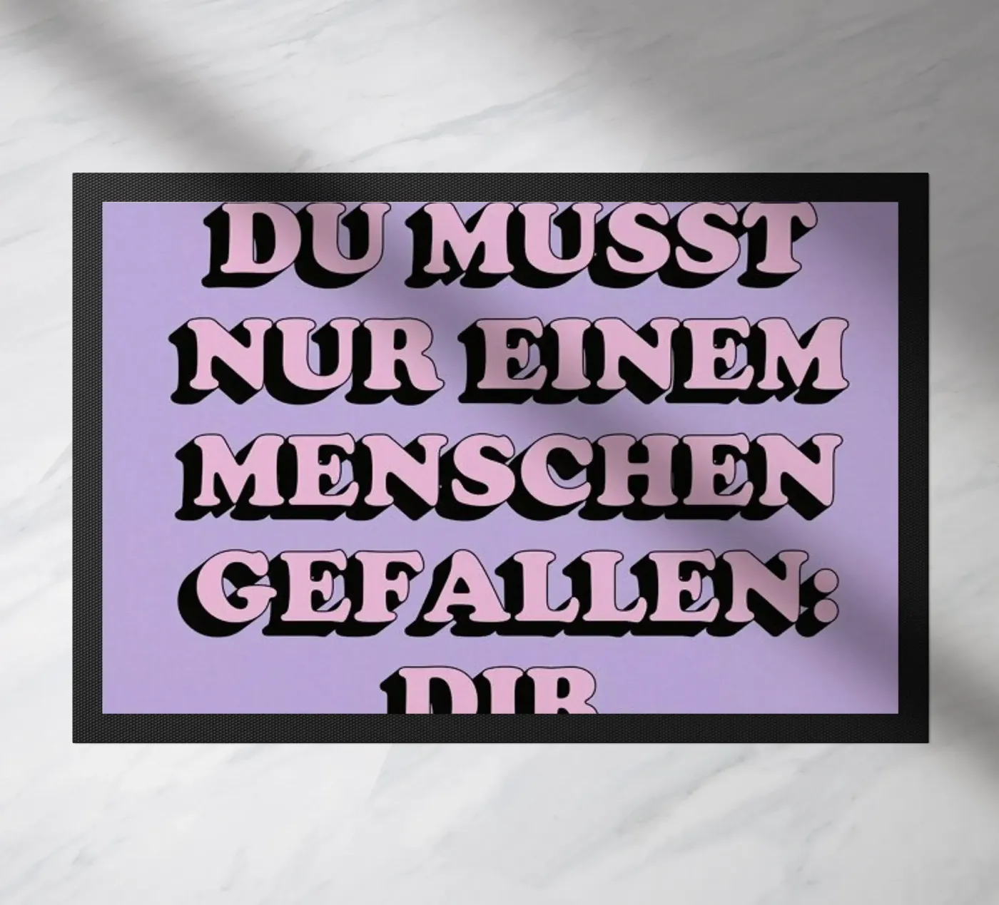 Nur dir selbst doormat by Studio One