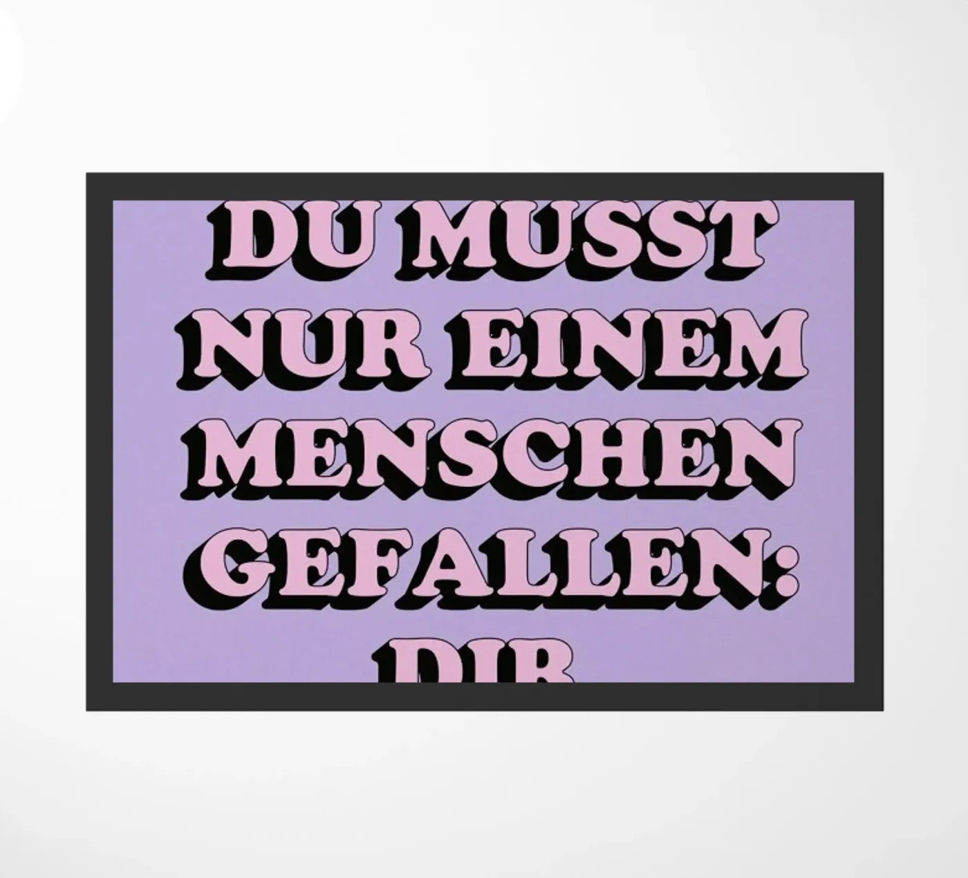 Nur dir selbst doormat by Studio One