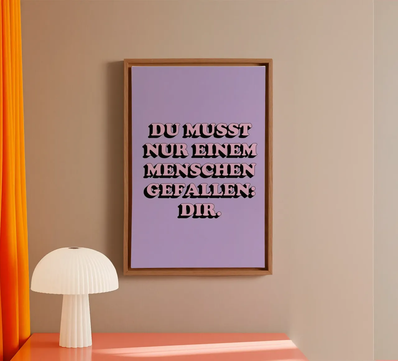 Nur dir selbst tela con Cornice a cassetta da Studio One