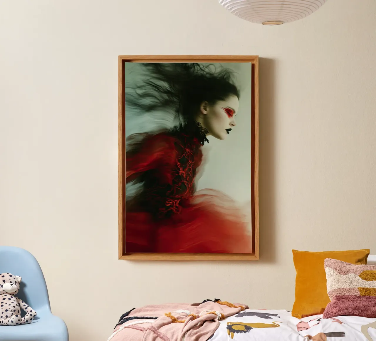 Moderne dans | Digitale bewerking met bewegingsonscherpte canvas met Baklijst van Autofocus