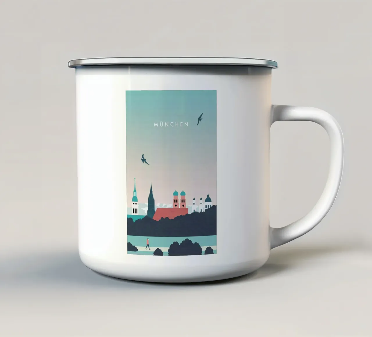 München tazza in smalto da Katinka Reinke