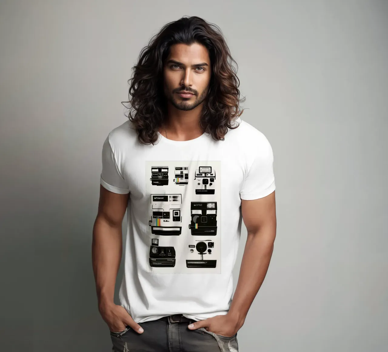 Instant Camera Collection t-shirt van Florent Bodart